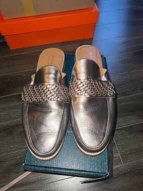 Emu Men’s Metallic Bronze Slip-On Woven Loafers